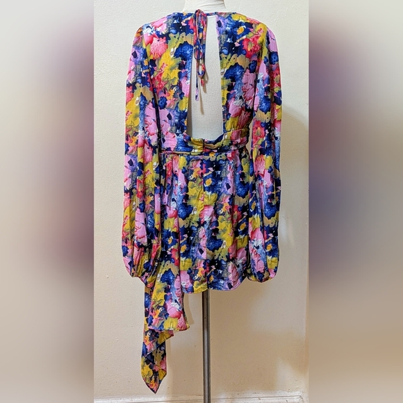 Luxxel Multicolor Floral Dress Size L - Picture 2 of 9